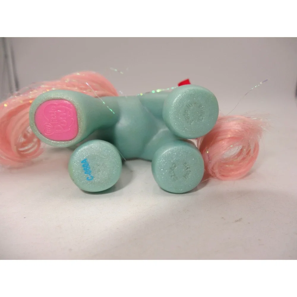 My Little Pony Piccolo Figure‎ With Glitter Hair Teal Pink Hasbro VTG 2002 G3